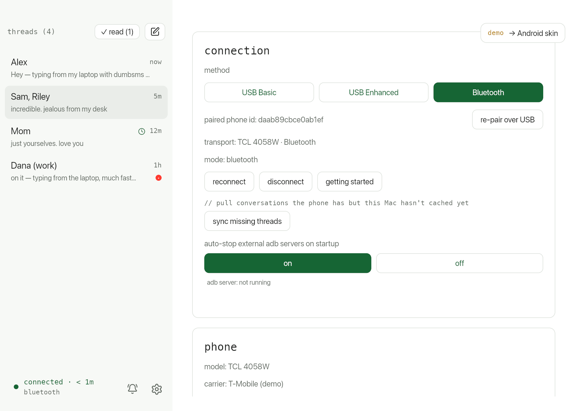 Green theme