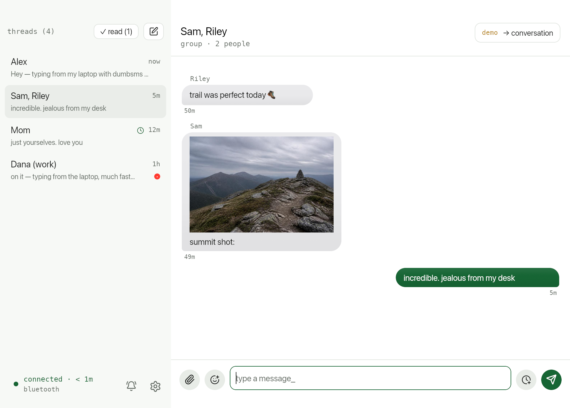 Green conversation